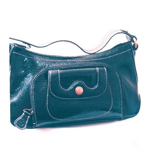 PERLINA Black patent bag